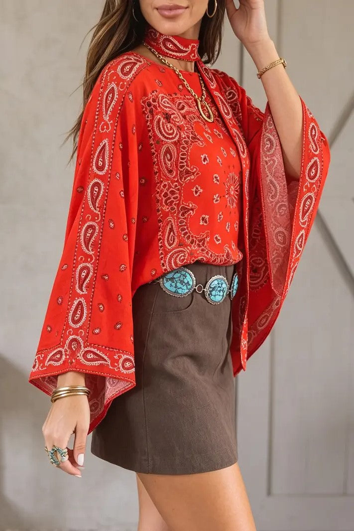 Vintage Paisley Christmas Mix & Match Tee（No Patch）