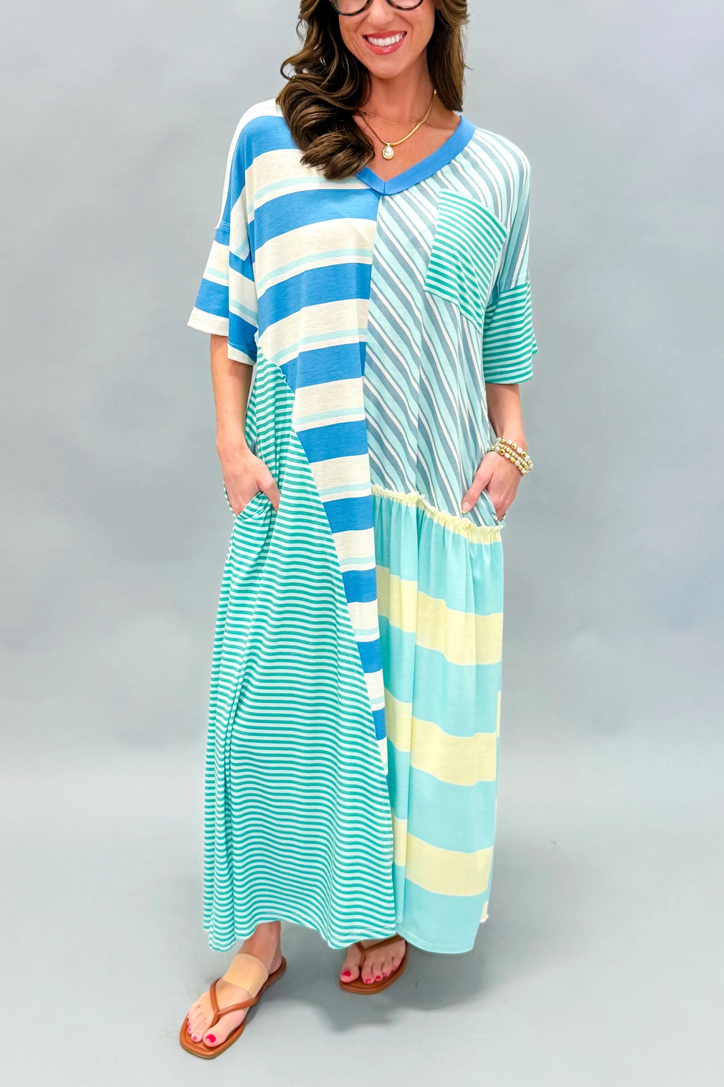 Chelsea Striped Maxi Dress