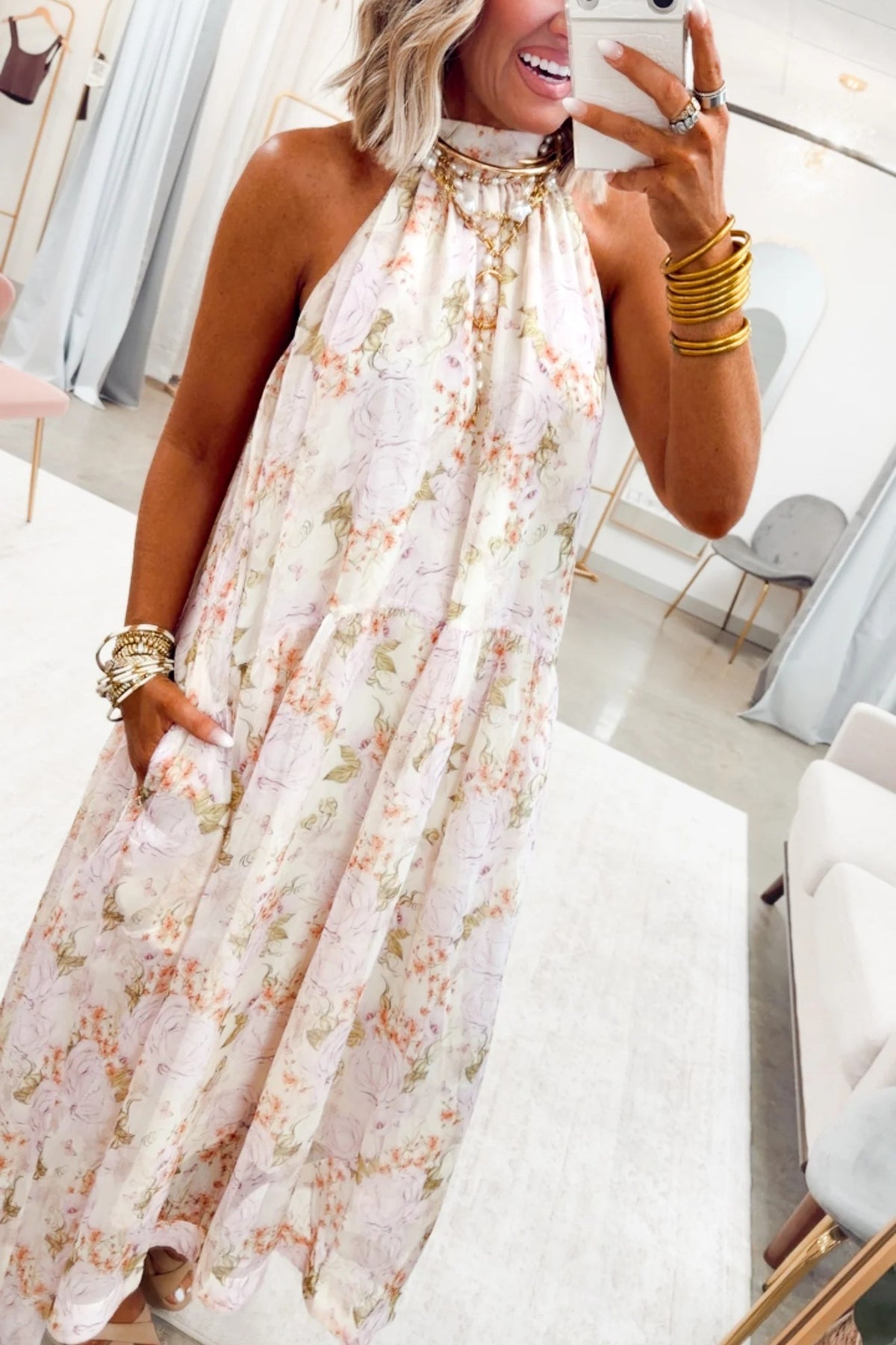 The Rose Halter Dress