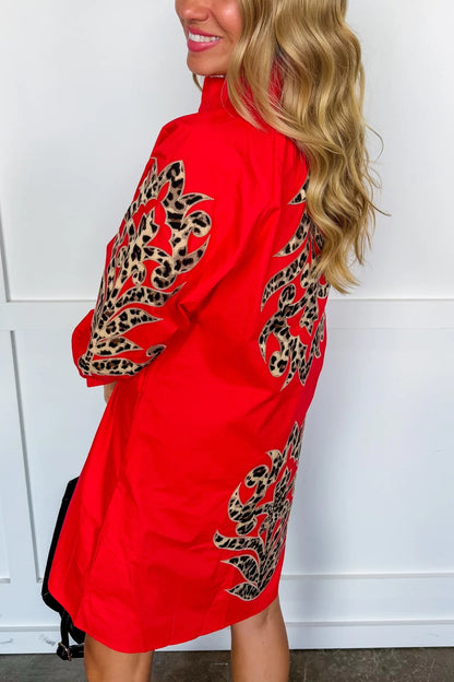 Leopard Luxe Shift Dress