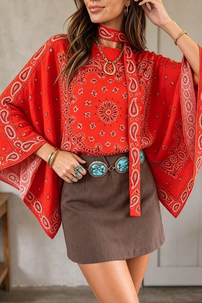 Vintage Paisley Christmas Mix & Match Tee（No Patch）