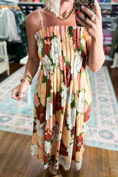 Moody Blooms Midi Dress