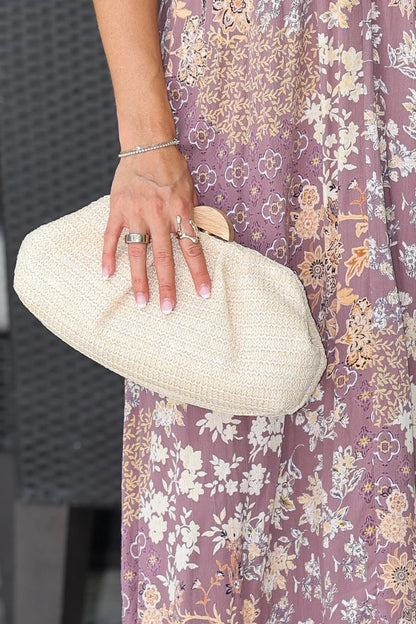 Neutral Blooms Maxi Dress