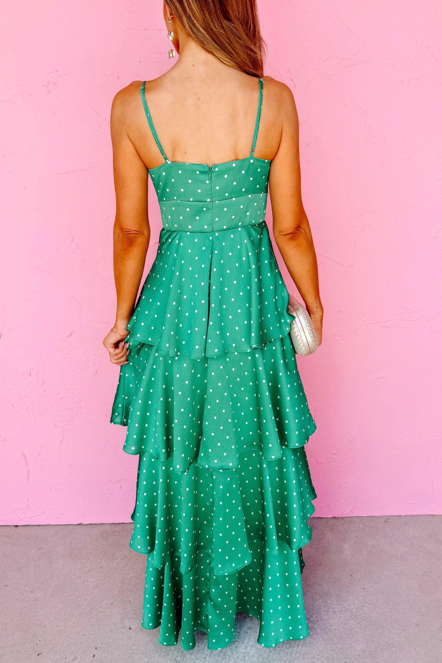 Henley Sleeveless Polka Dot Dress