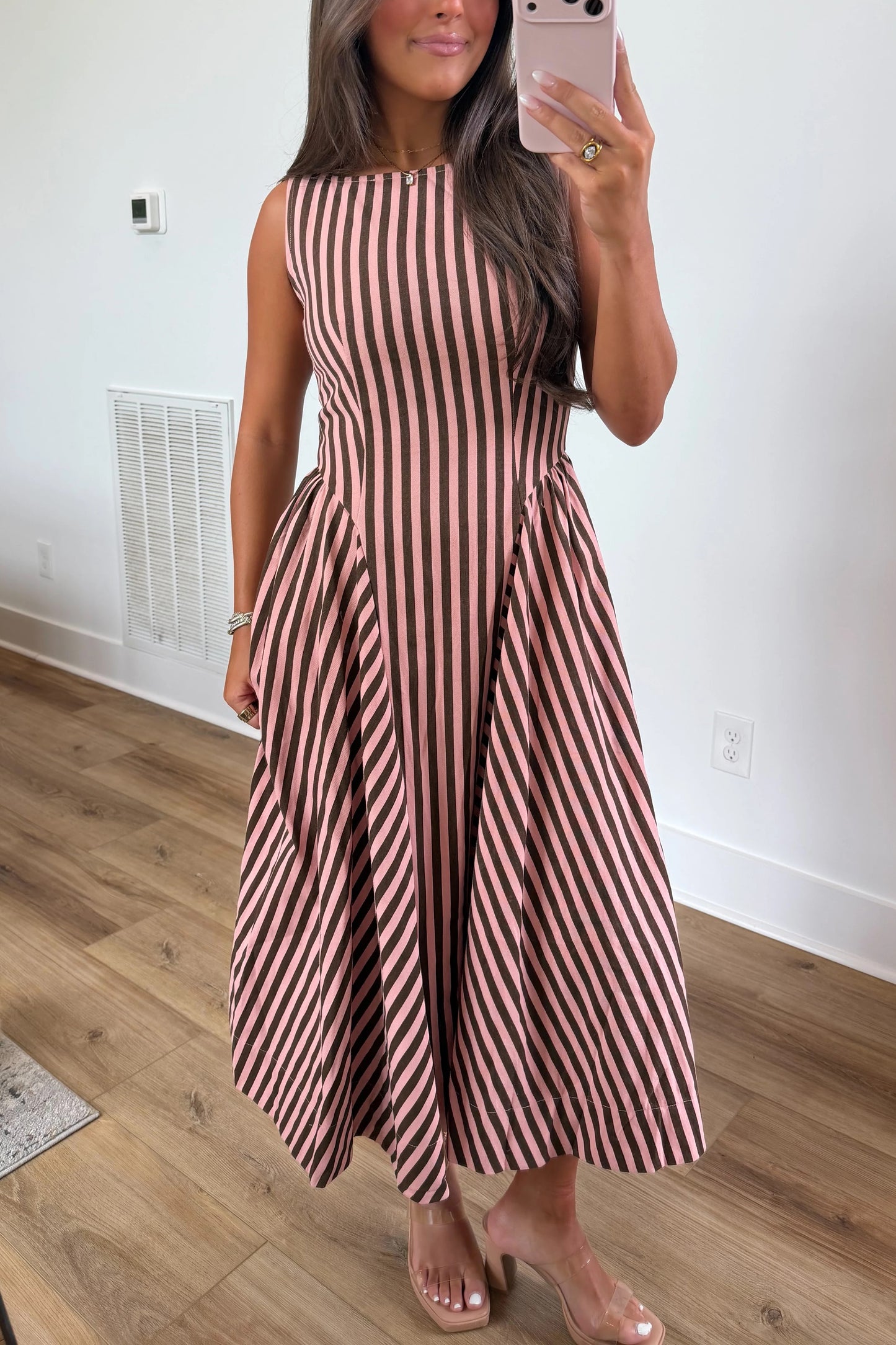 Cinnamon Stripe Midi