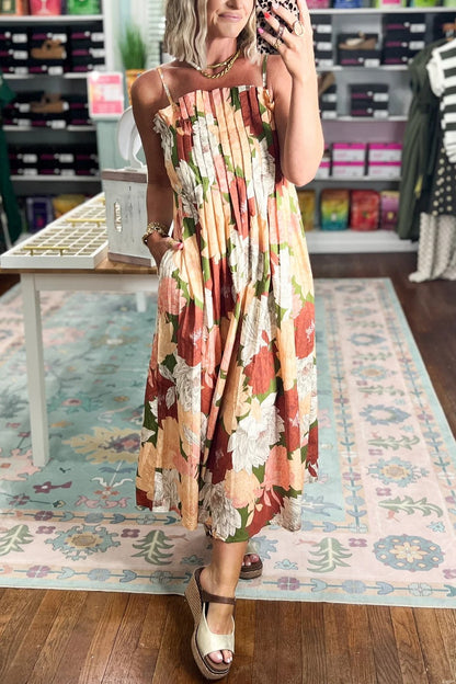 Moody Blooms Midi Dress