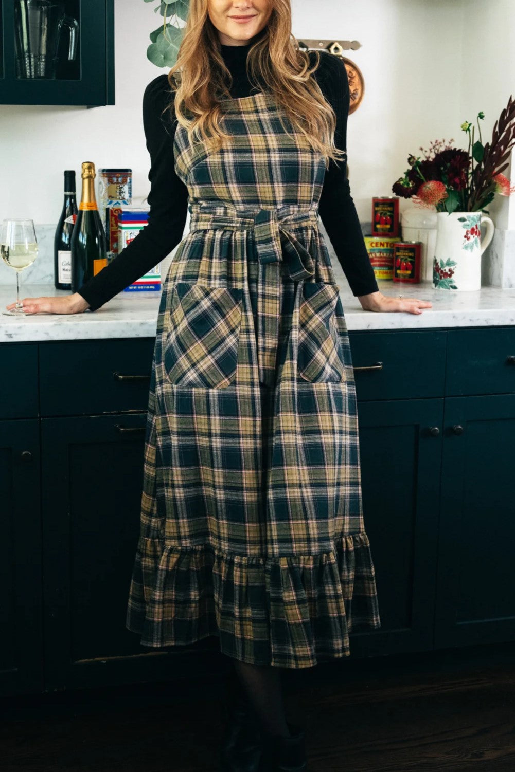 Housedress Red Sauce Plaid