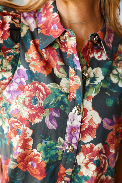 Floral Drop Waist Dress