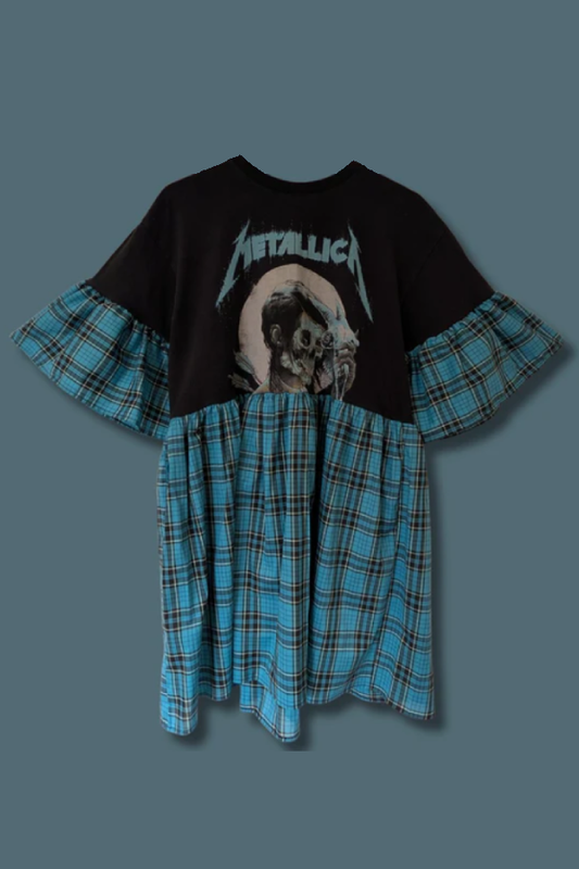 Metallica Patchwork Dress