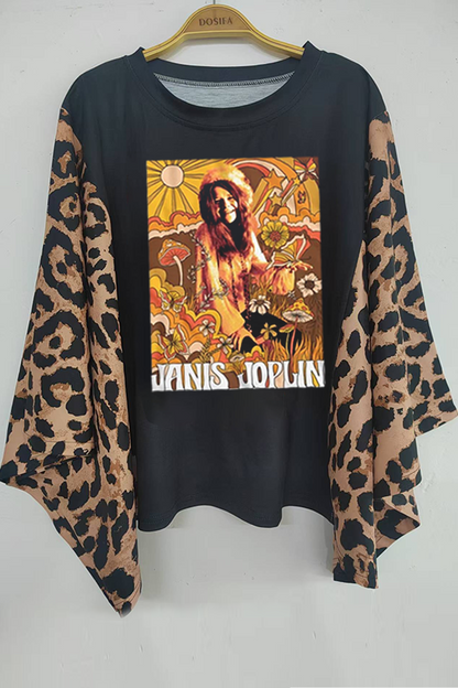 Janis Joplin Printed Tee (No Patch)