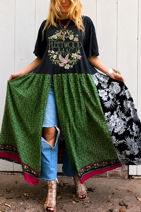 Fleetwood Mac Double Split Maxi Tee