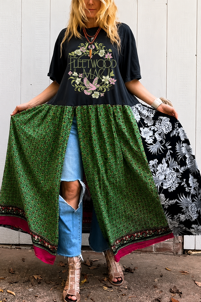 Fleetwood Mac Double Split Maxi Tee