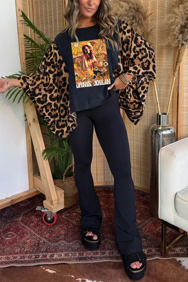 Janis Joplin Printed Tee (No Patch)