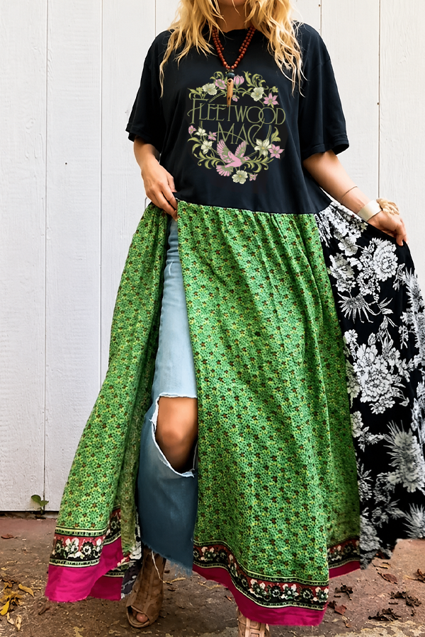 Fleetwood Mac Double Split Maxi Tee