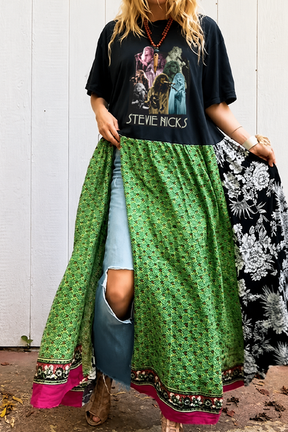 Stevie Nicks Double Split Maxi Tee