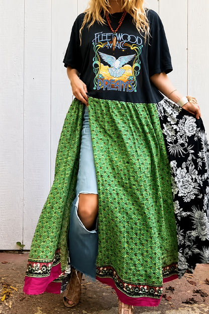 Fleetwood Mac Double Split Maxi Tee