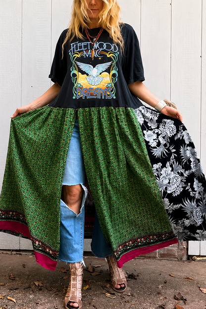 Fleetwood Mac Double Split Maxi Tee