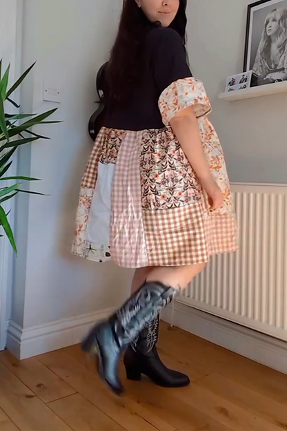 Stitching Recycled Dress