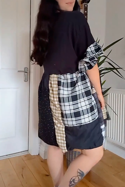 Stitching Recycled Dress