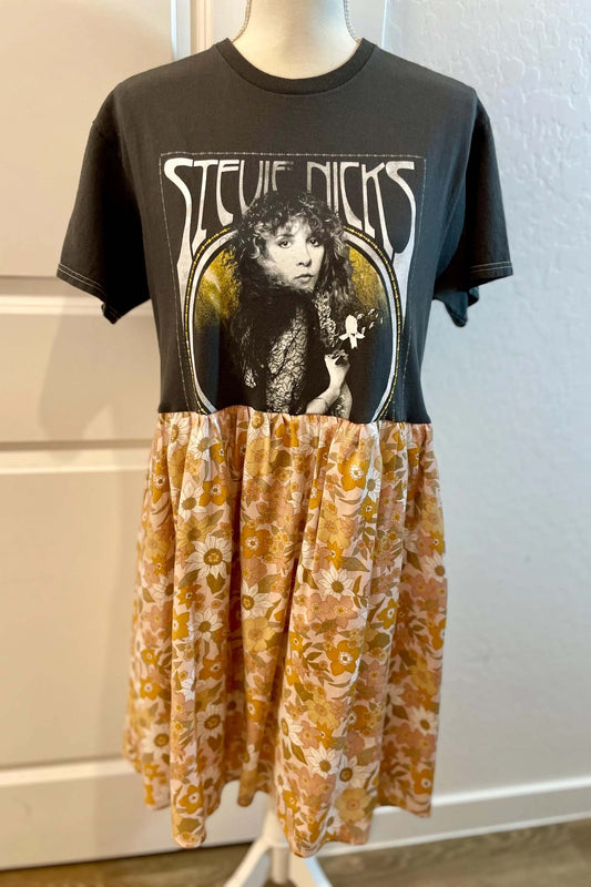 Stevie Nicks Paneled Dress