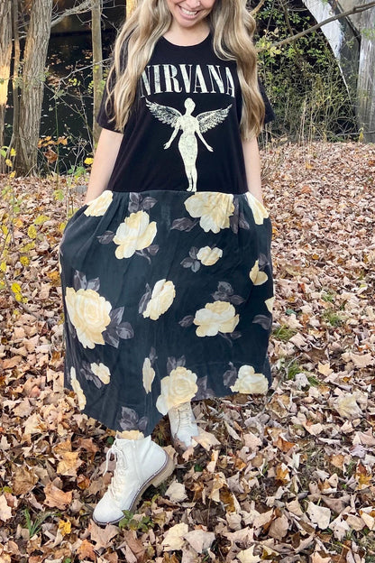 Nirvana Paneled Dress