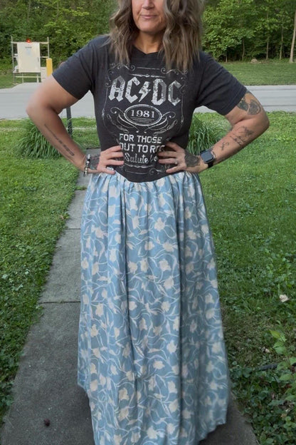 AC/DC Graphic Maxi Dress