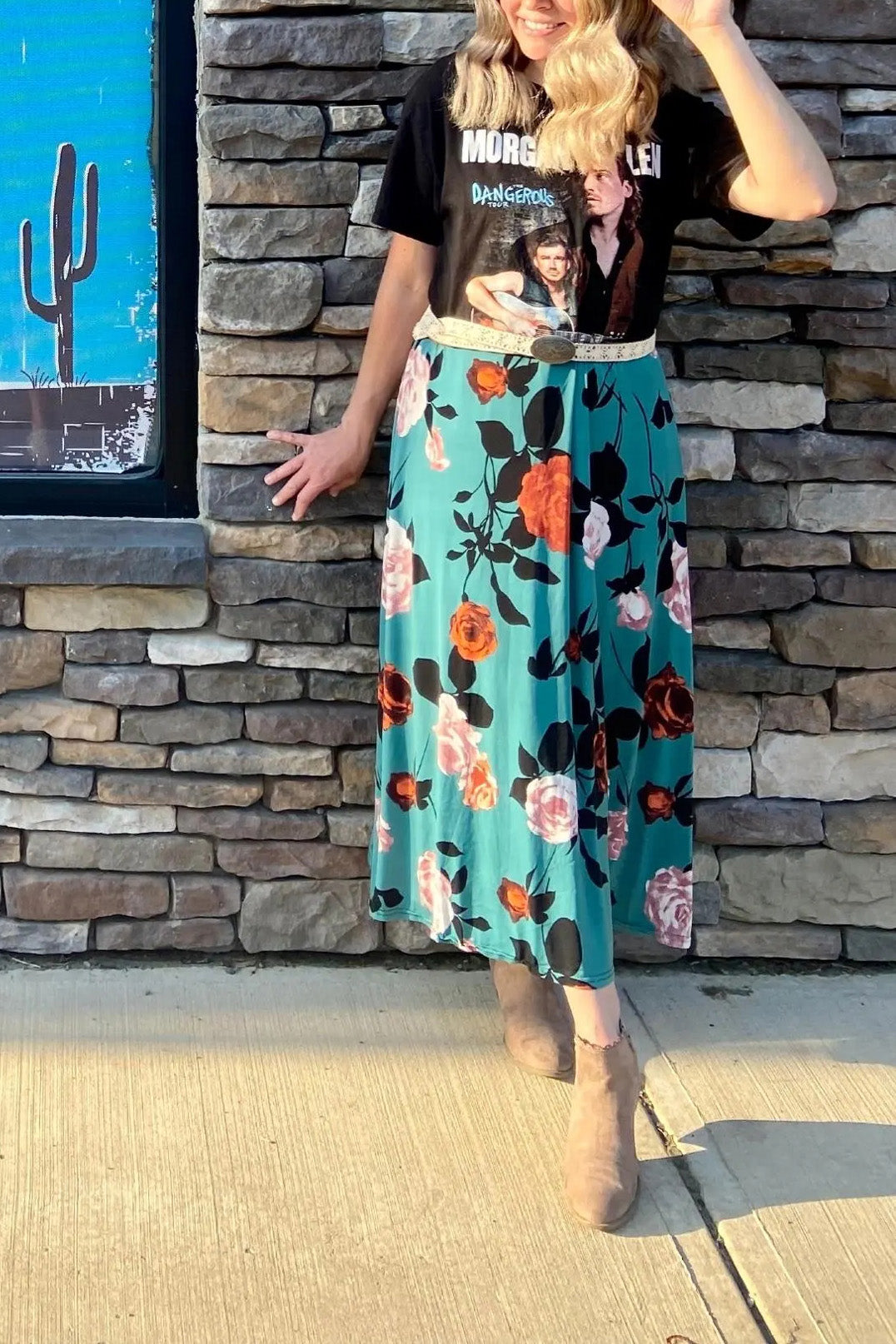 Morgan Wallen Paneled Dress