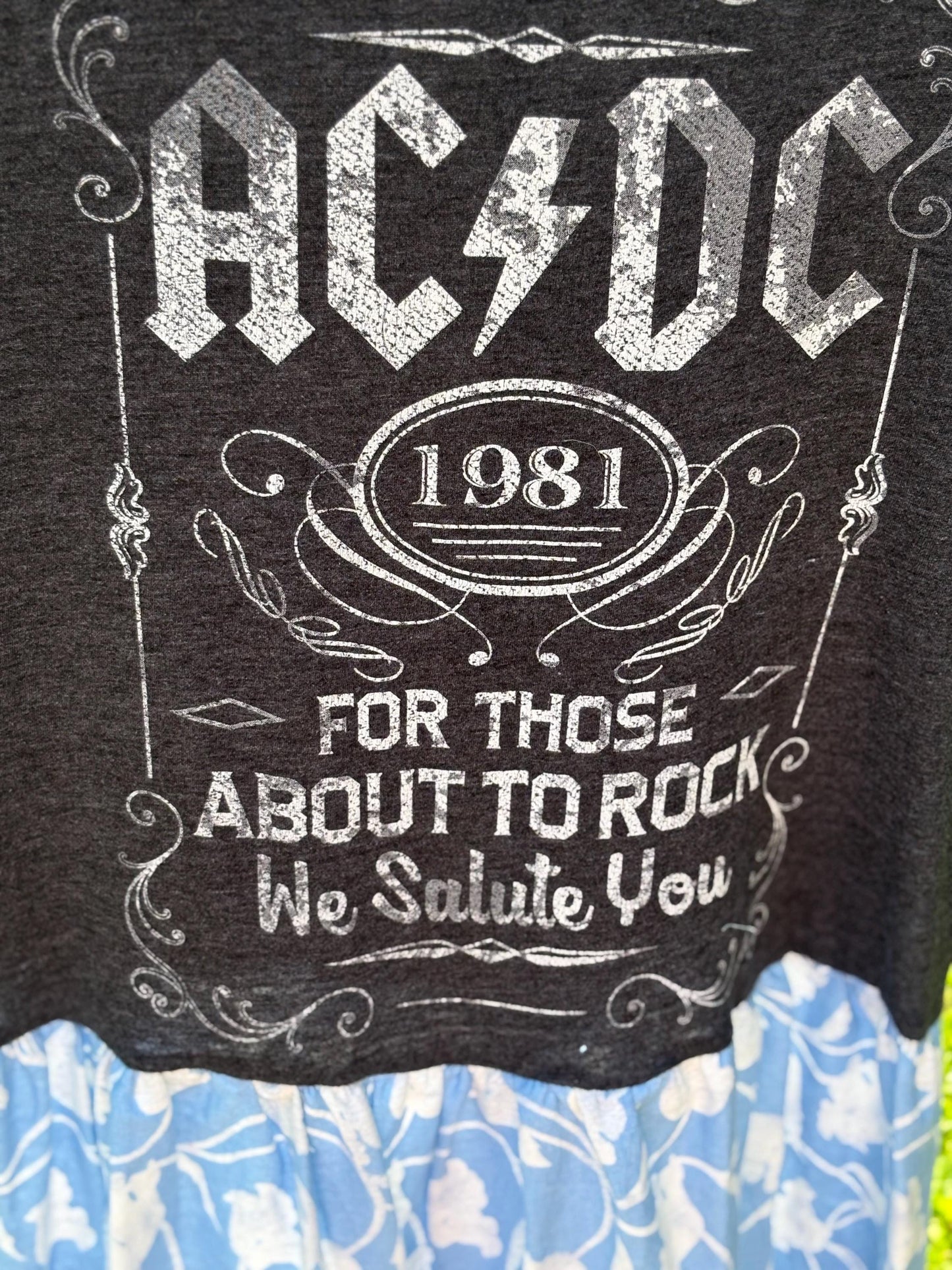 AC/DC Graphic Maxi Dress