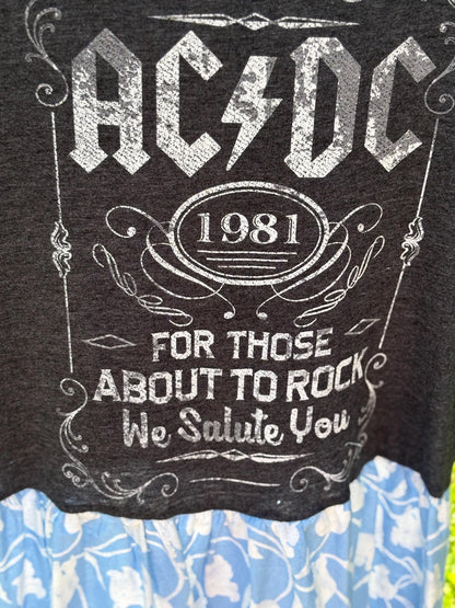AC/DC Graphic Maxi Dress