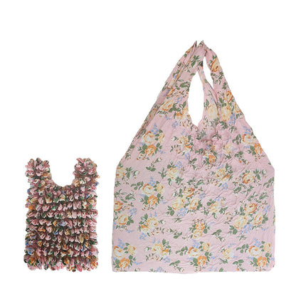 Sac rétractable à main à motif floral
