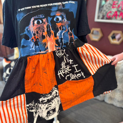 The Nightmare On Elm Street Horror Patchwork Dress