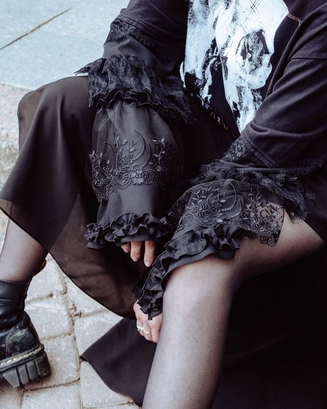 Behemoth In Absentia Dei Print Long Dress