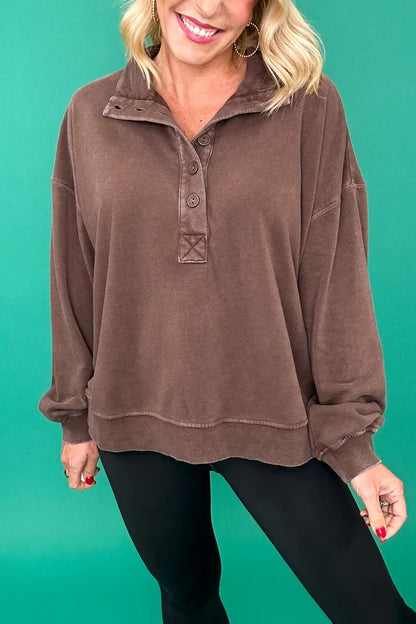 The Wear and Repeat Sweater- Dark Brown