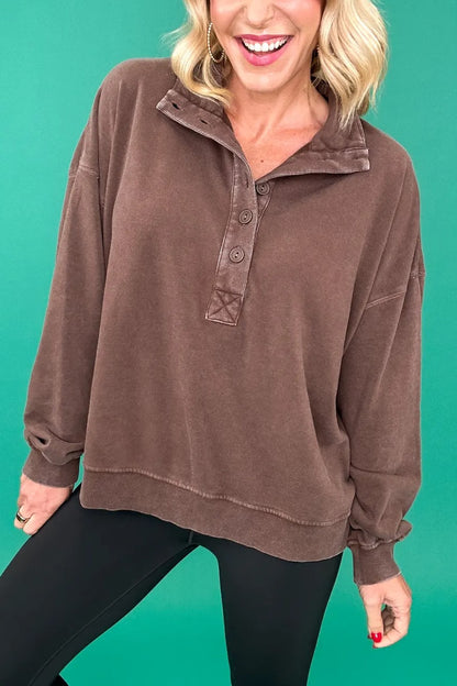 The Wear and Repeat Sweater- Dark Brown
