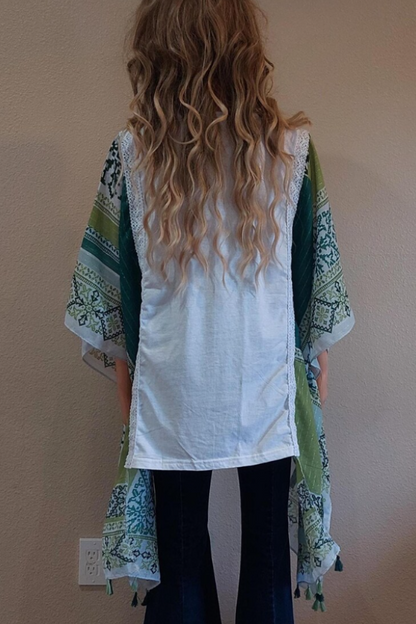Green Canta Fairy Mushroom Snail Transformation Bat Sleeve Tee