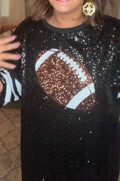Sequin-print Rugby-style Dress
