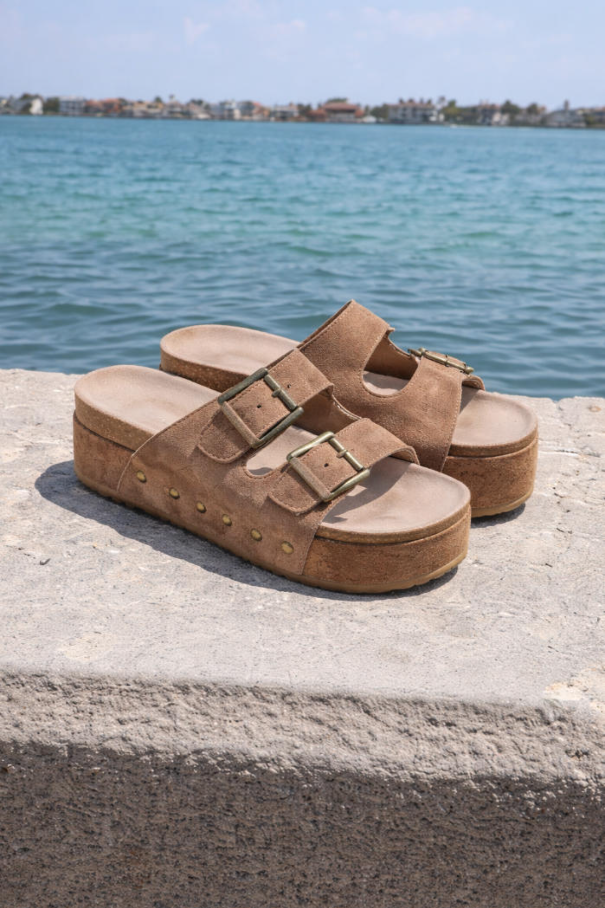 Impala Platforms Slides Tan