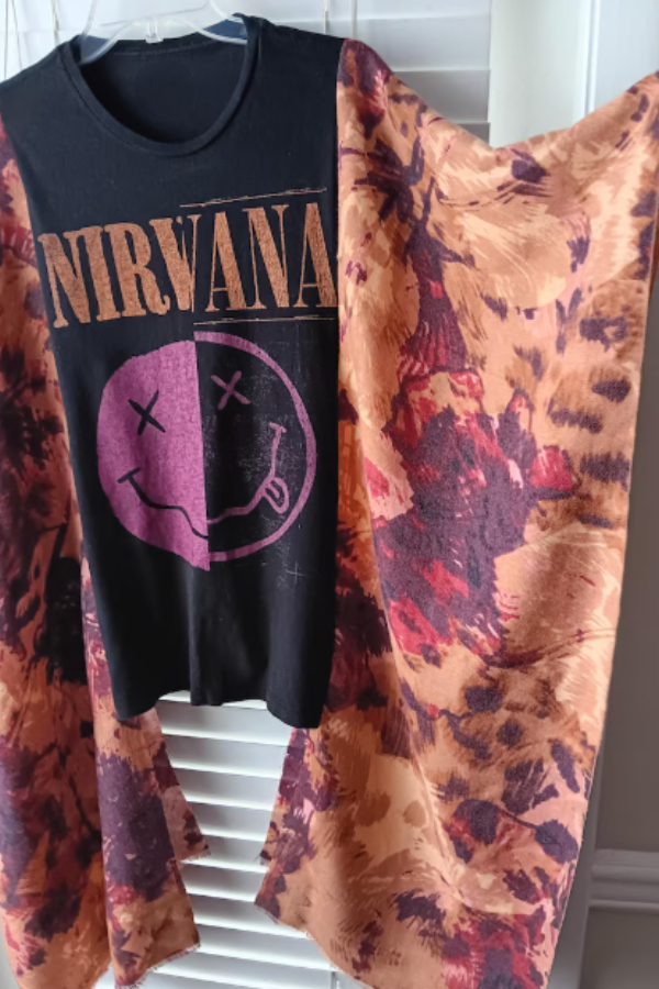 Nirvana T-shirt Poncho