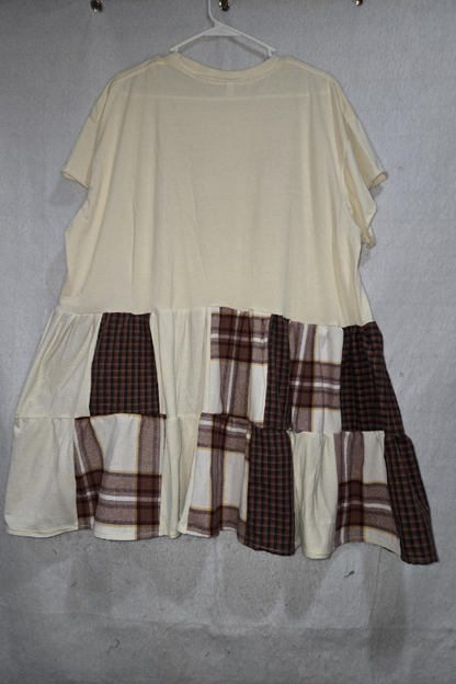 Band Retro Printed Pattern Dress