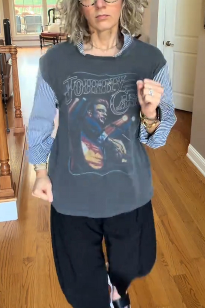 Johnny Cash Recycled Top