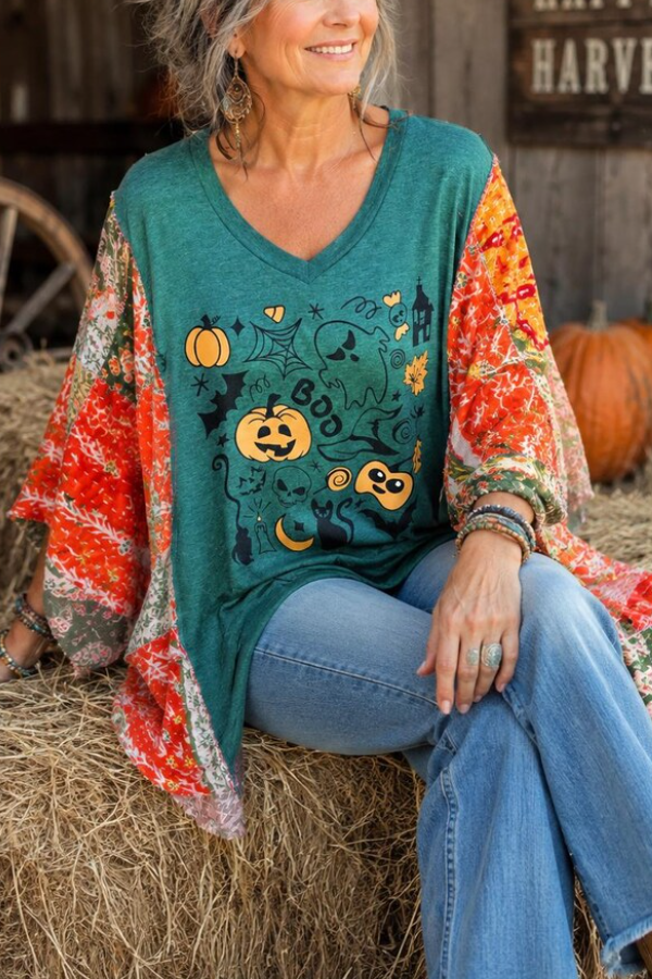 Halloween Pumpkin Lantern  Mix Match T-Shirt