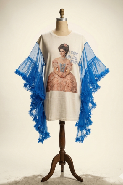 Dirty Girl Graphic Print Dolman Sleeve Tee
