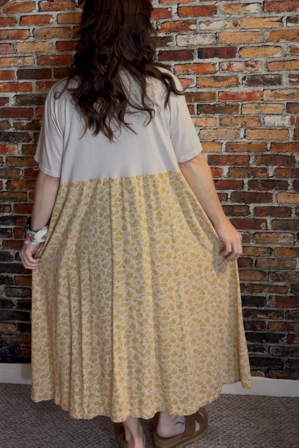 America Needs More Cowgirls-printed Patchwork Dress
