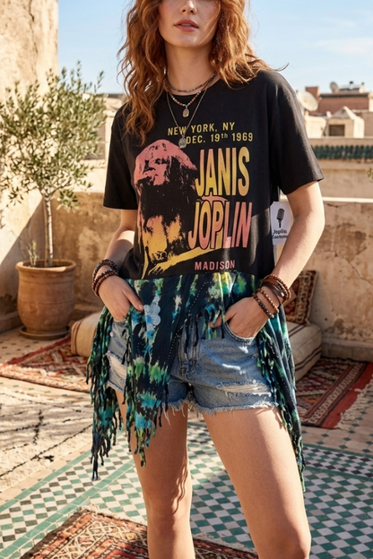 Janis Joplin Recycled Top