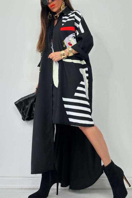 Features traditional Mexican print Dress