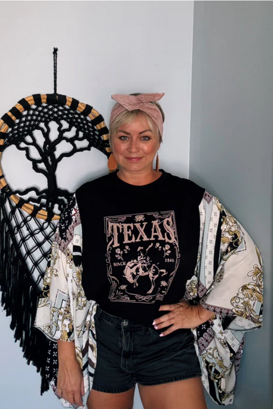 Texas Black Mix & Match Tee