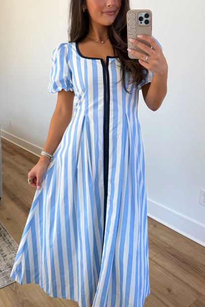 The Carolina Stripe Midi