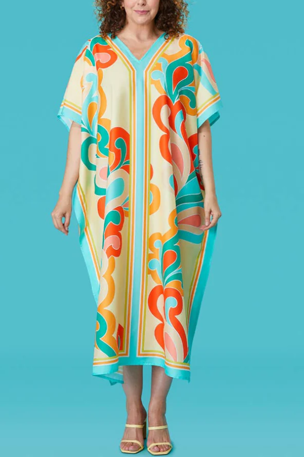 Paisley-patterned Robe