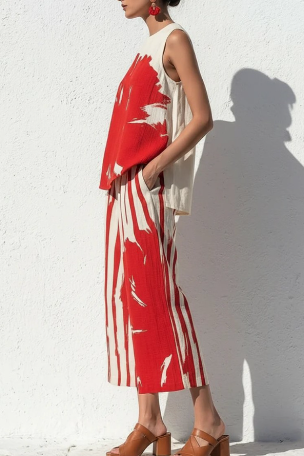 Sophisticated Art-Print Co-Ord Set