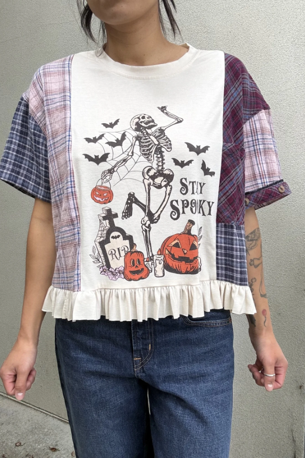 Halloween Print Mix Tee